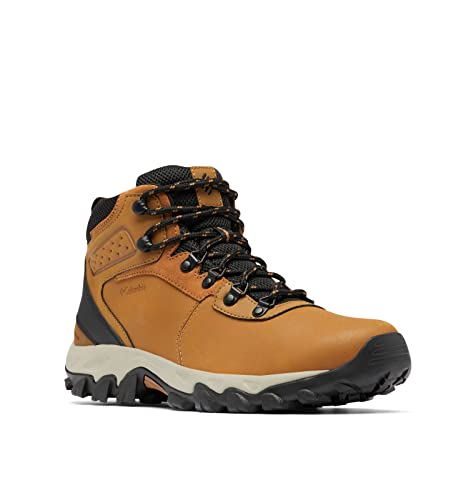 Columbia Men's Newton Ridge Plus II Waterproof Hiking Boot Shoe, Elk/Black, 10.5