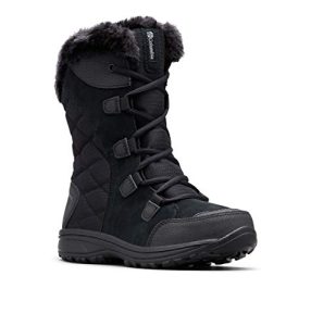 Columbia Women's Ice Maiden II Snow Boot, Black/Columbia Grey, 7.5 M US