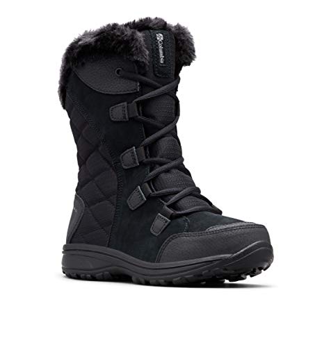 Columbia Women's Ice Maiden II Snow Boot, Black/Columbia Grey, 7.5 M US