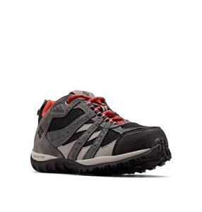 Columbia Youth Unisex Redmond Waterproof, Black/Flame, 5
