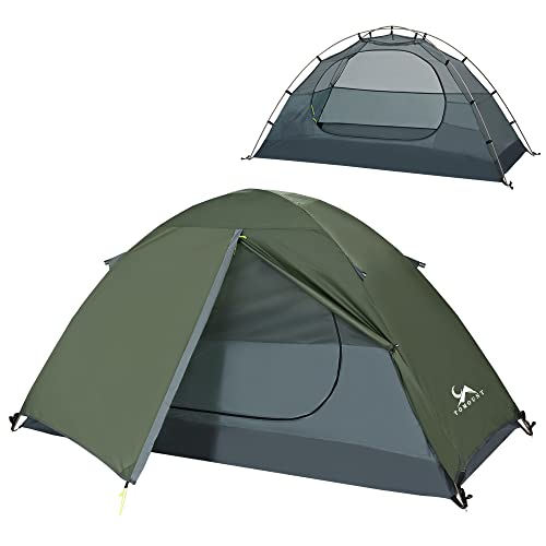 MC TOMOUNT Backpacking Tent 1 Person Waterproof Lightweight Double Layer Free-Standing Aluminum Pole for Outdoor Camping Hiking 4 Season