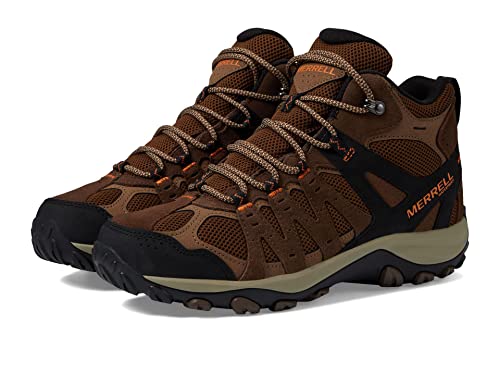 Merrell Accentor 3 Mid Wp - Shoes for Men - Leather and Textile Upper - Round Toe - High-top Design Earth 9.5 M