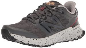 New Balance Men's Fresh Foam Garoé V1 Trail Running Shoe, Magnet/True Red/Black, 11.5 X-Wide
