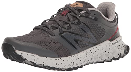 New Balance Men's Fresh Foam Garoé V1 Trail Running Shoe, Magnet/True Red/Black, 11.5 X-Wide