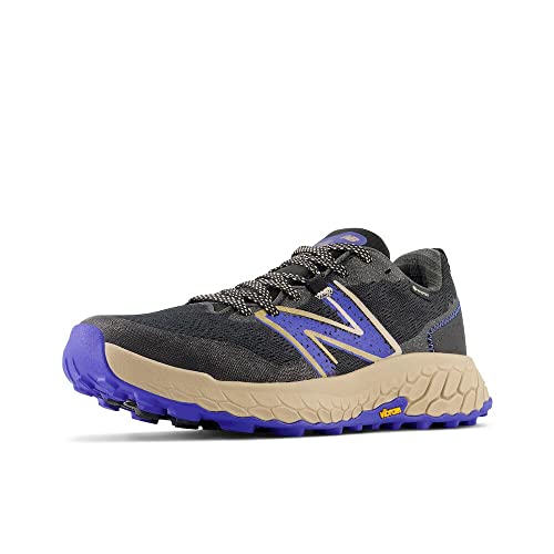 New Balance Men's Fresh Foam X Hierro V7 Trail Running Shoe, Black/Marine Blue, 10.5 Wide