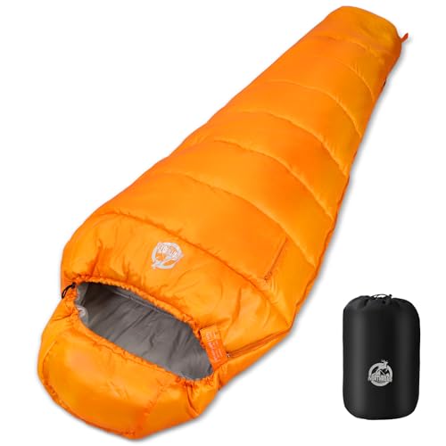 Northroad Mummy Lightweight sleeping bags for adults cold weather,0 degree Waterproof backpacking camping sleeping bag for adults,Compact sleeping bag Camping Gear Must Haves