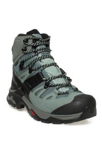 Salomon QUEST 4 GORE-TEX Hiking Boots for Women, Slate/Trooper/Opal Blue, 6.5