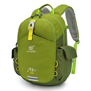 SKYSPER Kids Backpack 10L Toddler Backpack Travel Daypack for Preschool and Kindergarten(Green)