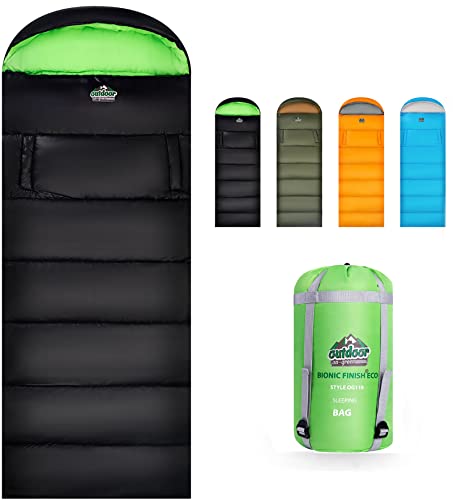 Sleeping Bag for Adults Kids Camping, 4 Season Warm Weather Waterproof Lightweight Sleeping Bag, Great for Outdoor Camping, Backpacking & Hiking Sleeping Bag