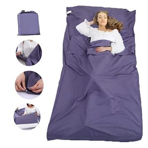 Sleeping Bag Liner Portable Travel Sleeping Sack Sheets Lightweight and Compact Camping Sheets for Adults Comfortable Liners for Traveling Hotel Camping Picnic Hostels Backpacking