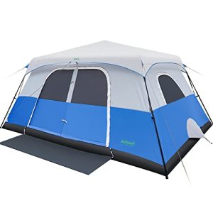 BeyondHOME 10 Person Instant Cabin Tent, 60 Seconds Setup, Portable Waterproof & Windproof Tent with Carry Bag for Family Camping & Outdoor Hiking, Upgraded Ventilation