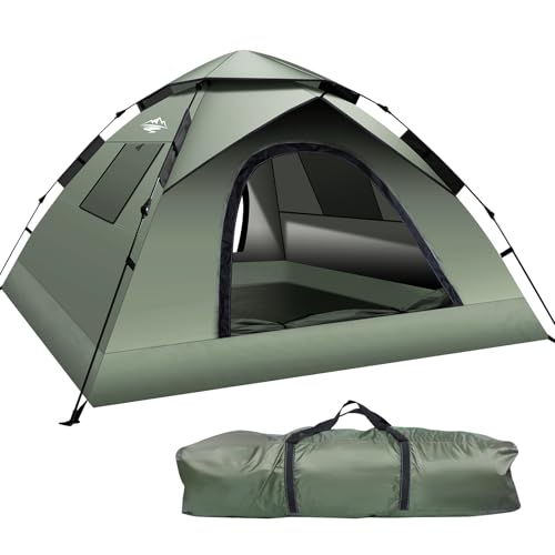 Camping Tent - kejector 2-3 Person Instant Pop Up Tent, Waterproof Windproof Easy Set Up Family Tent, Portable Automatic Tent for Outdoor Camping, Traveling, Backpacking, Hiking
