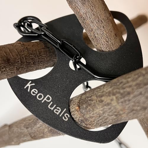 Camping Tripod Board Accessories - Turn Branches into Campfire Tripod for Cooking Portable Camping Gear with Adjustable Chain Camp Grill Accessories Stainless Steel Picnic Hiking Black