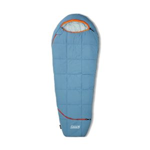 Coleman Big Bay Mummy Sleeping Bag, Cool-Weather 0°F/20°F/40°F Camping Sleeping Bag for Adults with Foot Ventilation and Compression Stuff Sack, Big & Tall