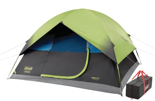 Coleman Camping Tent 6 Person Sundome Dark Room Dome Tent