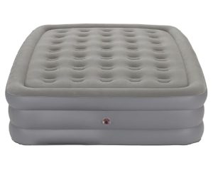 Coleman GuestRest 18" Plush Top Double High Air Mattress Airbed with Integrated Storage System and Carry Bag, Pump Not Included, Queen