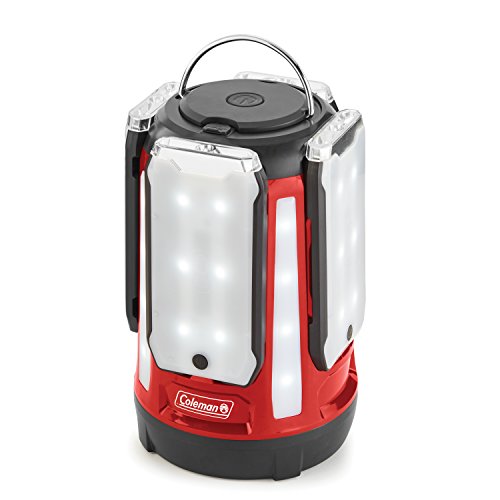 Coleman Multi-Panel LED Lantern: Rechargeable, Water-Resistant, Magnetic Light Panels, Built-In Flashlight, USB Charging Port Excellent for Camping, Hunting, Emergencies, etc