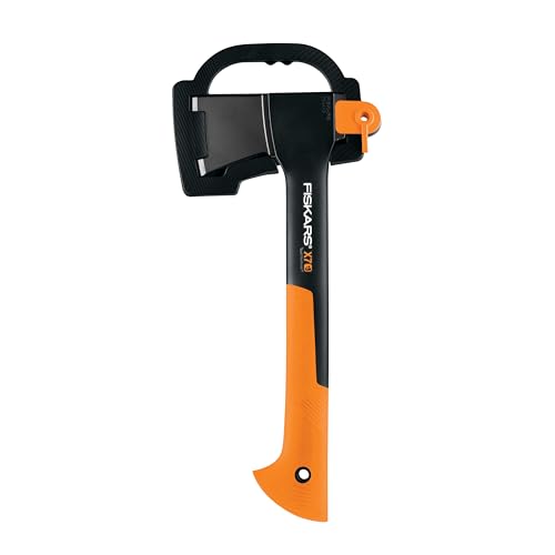 Fiskars 78506935 (14") X7 Hatchet, Black/Orange