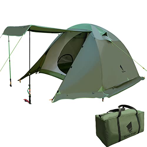 GEERTOP 4 Person 4 Season Tent for Camping Waterproof Double Layer Backpacking Family Tent for Outdoor Survival Travel
