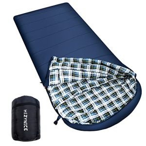 HiZYNICE Sleeping Bags for Adults Cold Weather Zero Degree Extra Large Sleeping Bag Adult Big and Tall Winter Camping XXL,Navy Blue Right Zip,90" x 39"