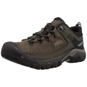 KEEN Men's Targhee 3 Low Height Waterproof Hiking Shoes, Bungee Cord/Black, 11