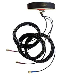 Maswell Combo Cellular MIMO 4G Antenna 3 Leads GPS Plus 4G LTE 2X2 MIMO 698~2690 MHz Combination Antenna for GPS 4G LTE and MIMO Application Outdoor 2dBi IoT Antenna, NOT for Boosting