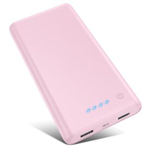 Portable Charger Power Bank 26800mah,Ultra-High Capacity Safer External Cell Phone Battery Pack,2 USB Output High Speed Charging Power bank Compatible with iPhone 15/14/13/12/11 Samsung Android-Pink