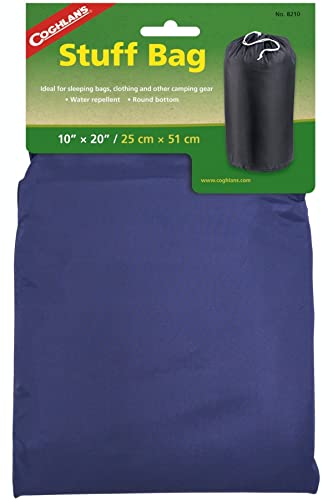 Coghlan's Water Repellant Utility Stuff Bag, 10 x 20-Inches, Assorted Colors, Small