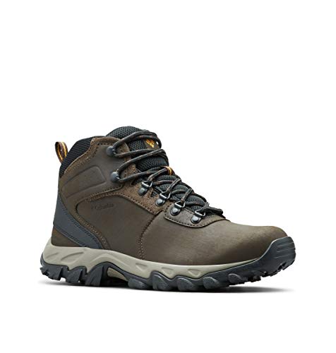 Columbia mens Newton Ridge Plus Ii Waterproof Hiking Boot, Cordovan/Squash, 11.5 US
