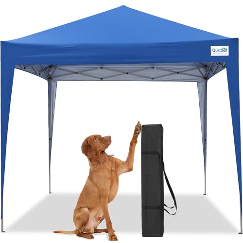 Quictent 10x10 Pop Up Canopy Tent, Outdoor Easy Up Gazebo One Person Set up, Portable and Compact, Shade for Commercial Event Camping Beach
