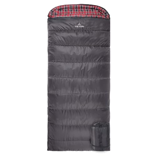 TETON Sports Celsius XXL 0 Degree Sleeping Bag - 0˚F Cold-Weather Sleeping Bag for Adults– Camping Made Easy….and Warm. Compression Sack Included