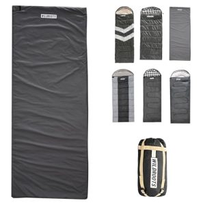 WILDROOTS Outdoor Camping Sleeping Bags, 3 Seasons Basic Sleeping Bag Backpacking Lightweight for Hiking, Hunting, Travel with Compression Bags