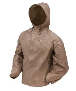 FROGG TOGGS Men's Ultra-lite2 Waterproof Breathable Rain Jacket, Khaki, Large
