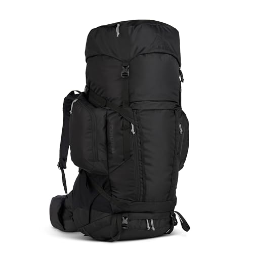 Kelty Coyote 60-105 Liter Internal Frame Backpack - Hiking, Backpacking, Travel, Hydration Compatible, Adjustable Torso (85L / Black)